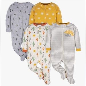 Preemie Gerber Baby Boys 4 Pack Sleep 'N Play Footie Southwest